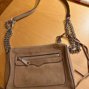 Rebecca Minkoff Suede Tan Crossbody Bag